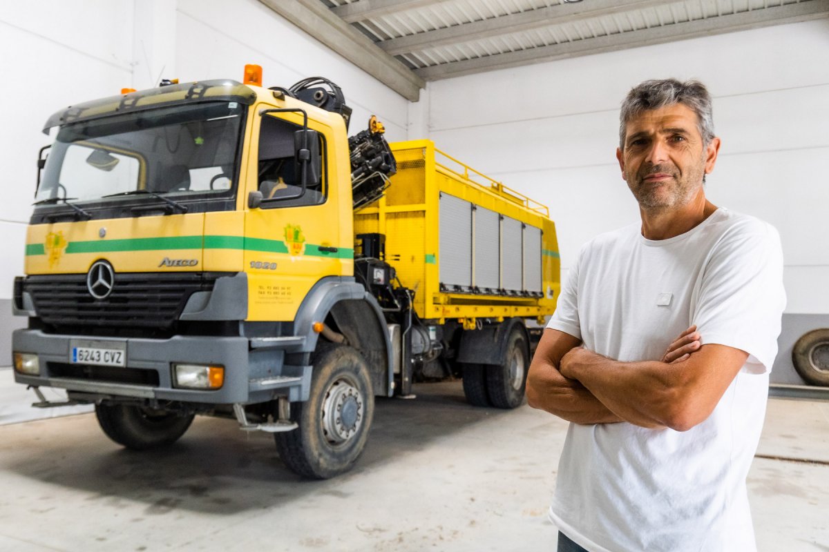 Bartomeu, divendres a la seu de la Federació d’Agrupacions de Defensa Forestal al Parc                             d’Activitats Econòmiques de Vic