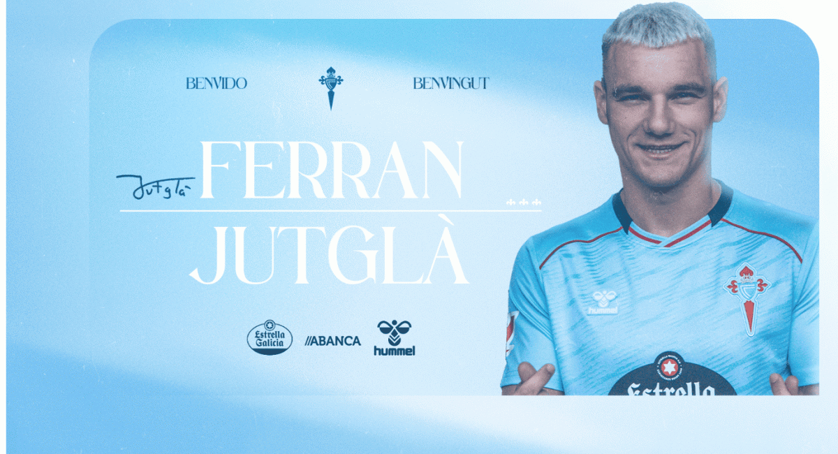 Imatge del Celta de Vigo confrimant la incorporació de Jutgà