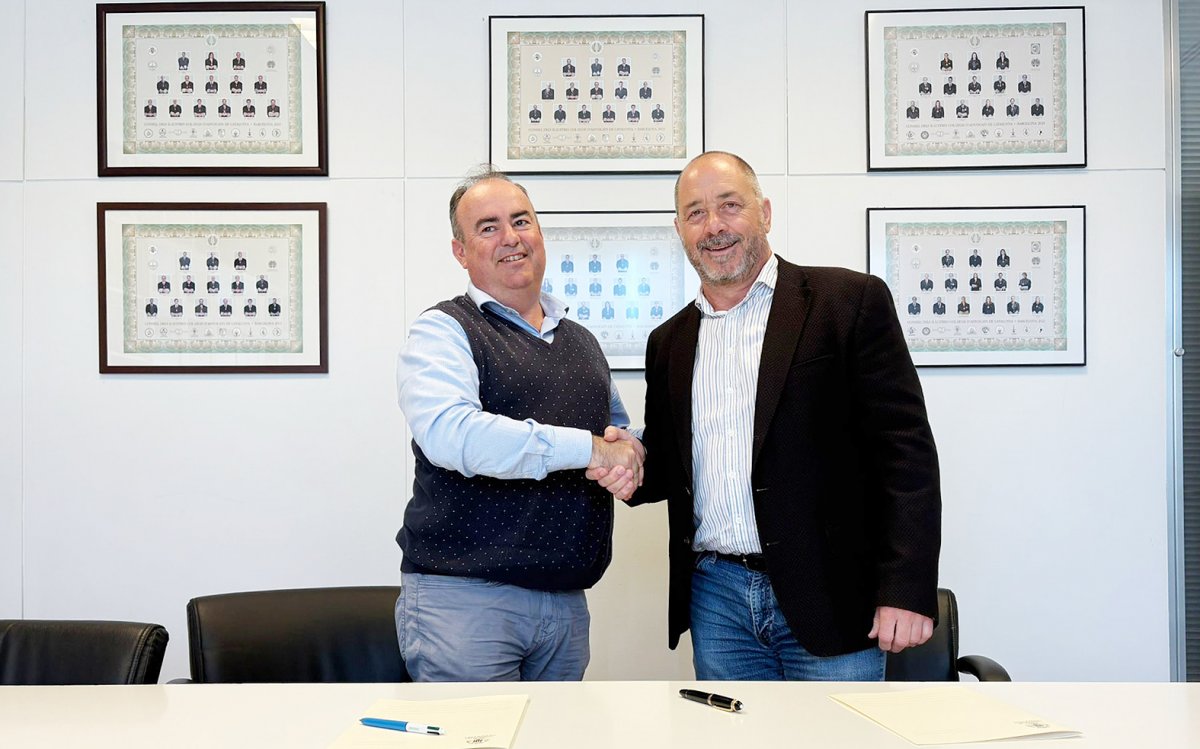 Xavier Quincoces, president de la Fundació El Xiprer, i Joan Martínez, degà del Col·legi d’Advocats de Granollers