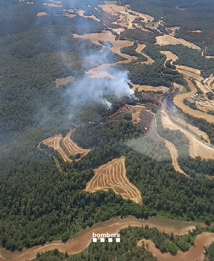 La columna de fum a Sant Feliu Sasserra