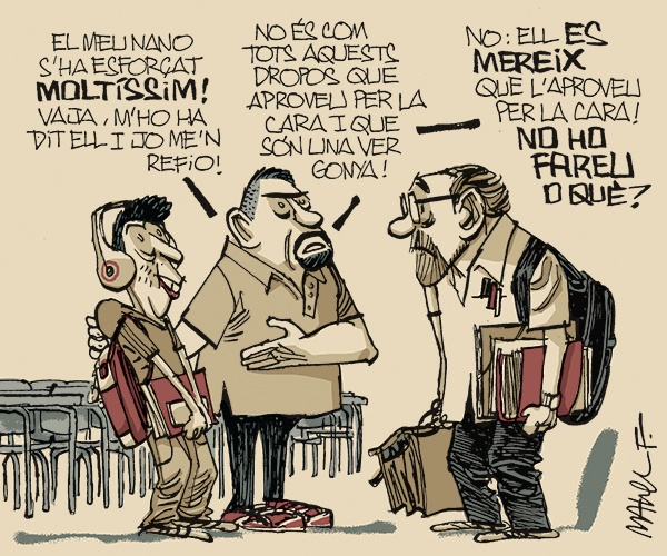 La vinyeta setmanal del dibuixant Manel Fontdevila a la seva secció de ‘La santa espina’ a EL 9 NOU d’aquest divendres