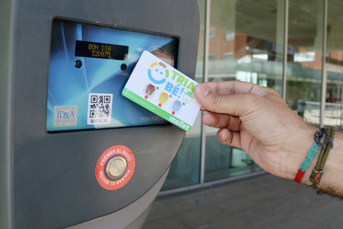 Un dels contenidors de prova