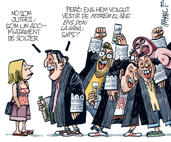 La vinyeta setmanal del dibuixant Manel Fontdevila a la seva secció de ‘La santa espina’ a EL 9 NOU d’aquest divendres