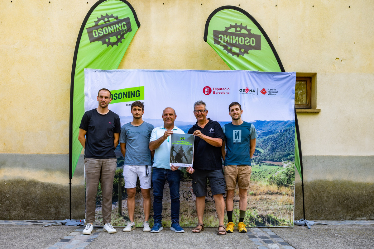 Els organitzadors de la prova, amb Joel Collell a l’esquerra i Albert Prado al centre