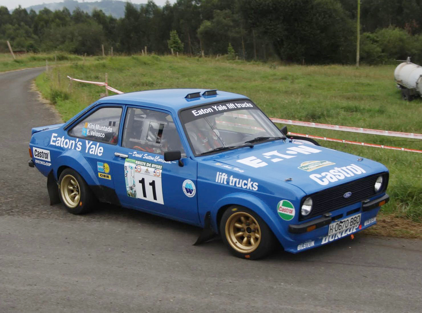 El Ford de Kini Muntada, durant la prova asturiana