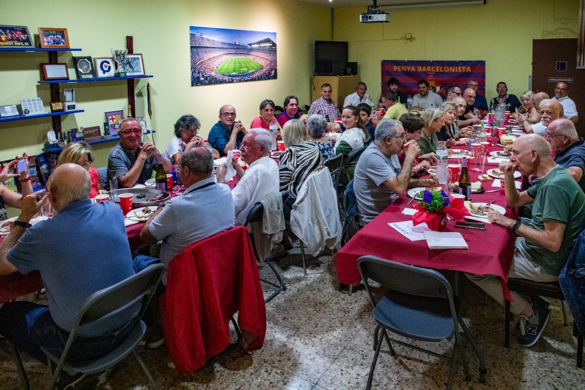 Alguns dels assistents durant el sopar