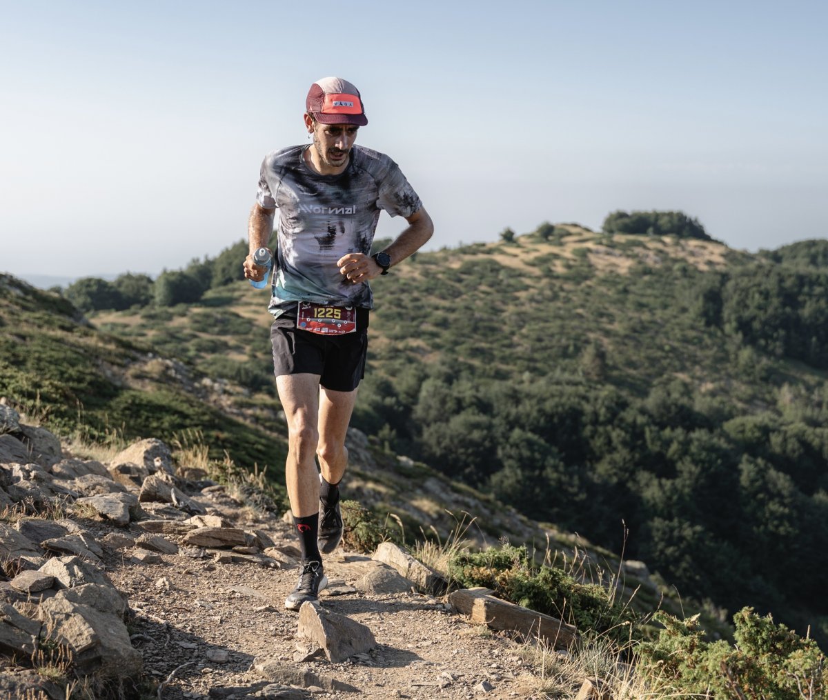 Aniol Puig, guanyador de La Trail (29 km), durant la cursa