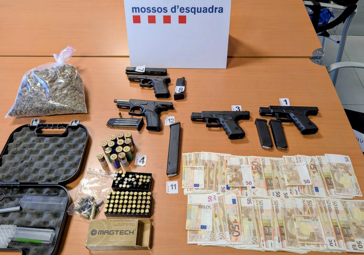 El material intervingut pels Mossos