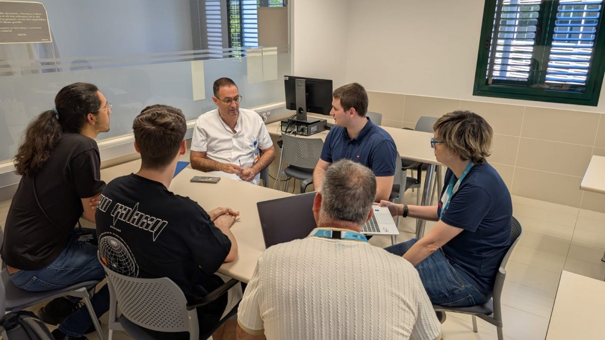 Els estudiants van visitar dimarts de la setmana passada l'Hospital de Granollers