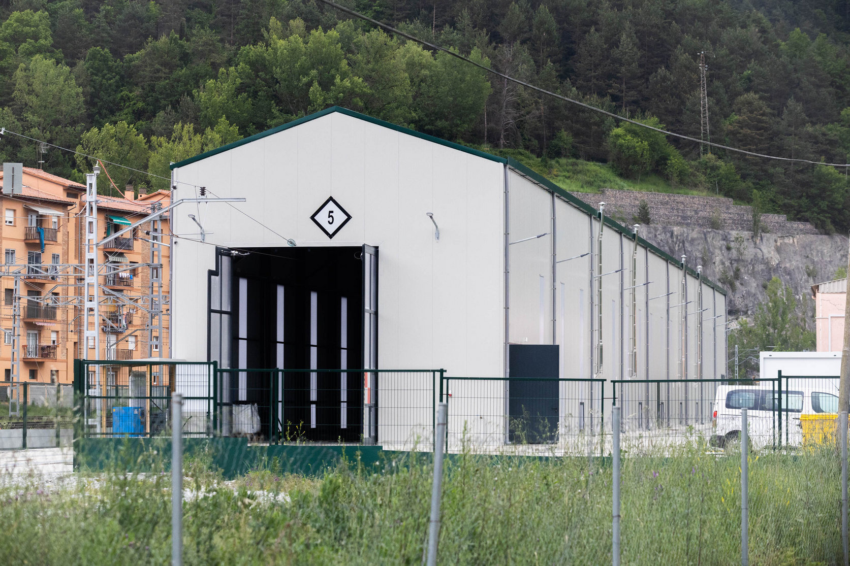 Les instal·lacions actuals de manteniment  de l'estació Ripoll