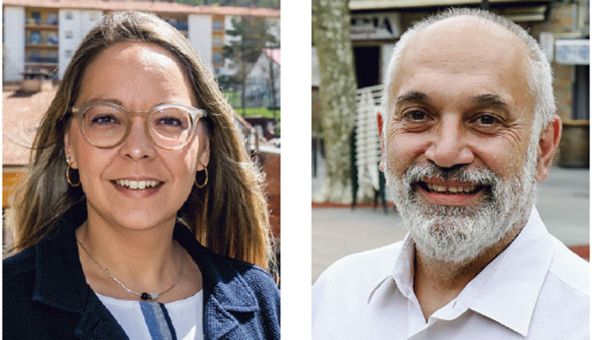 Mònnica Sanjaume (Junts) i Joaquim Roqué (ERC)