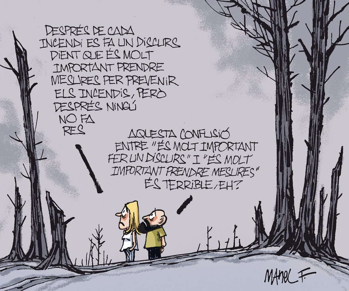 La vinyeta setmanal del dibuixant Manel Fontdevila a la seva secció de ‘La santa espina’ a EL 9 NOU d’aquest divendres