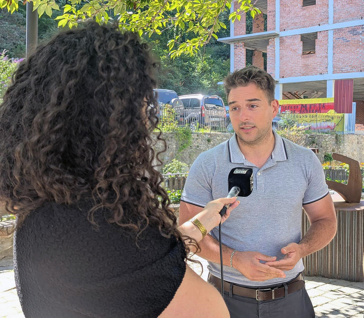 Medrano durant la roda de premsa