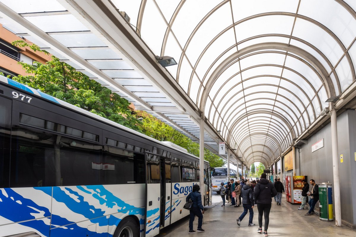 L'estació d'autobusos de Vic, en una imatge d'aquest abril