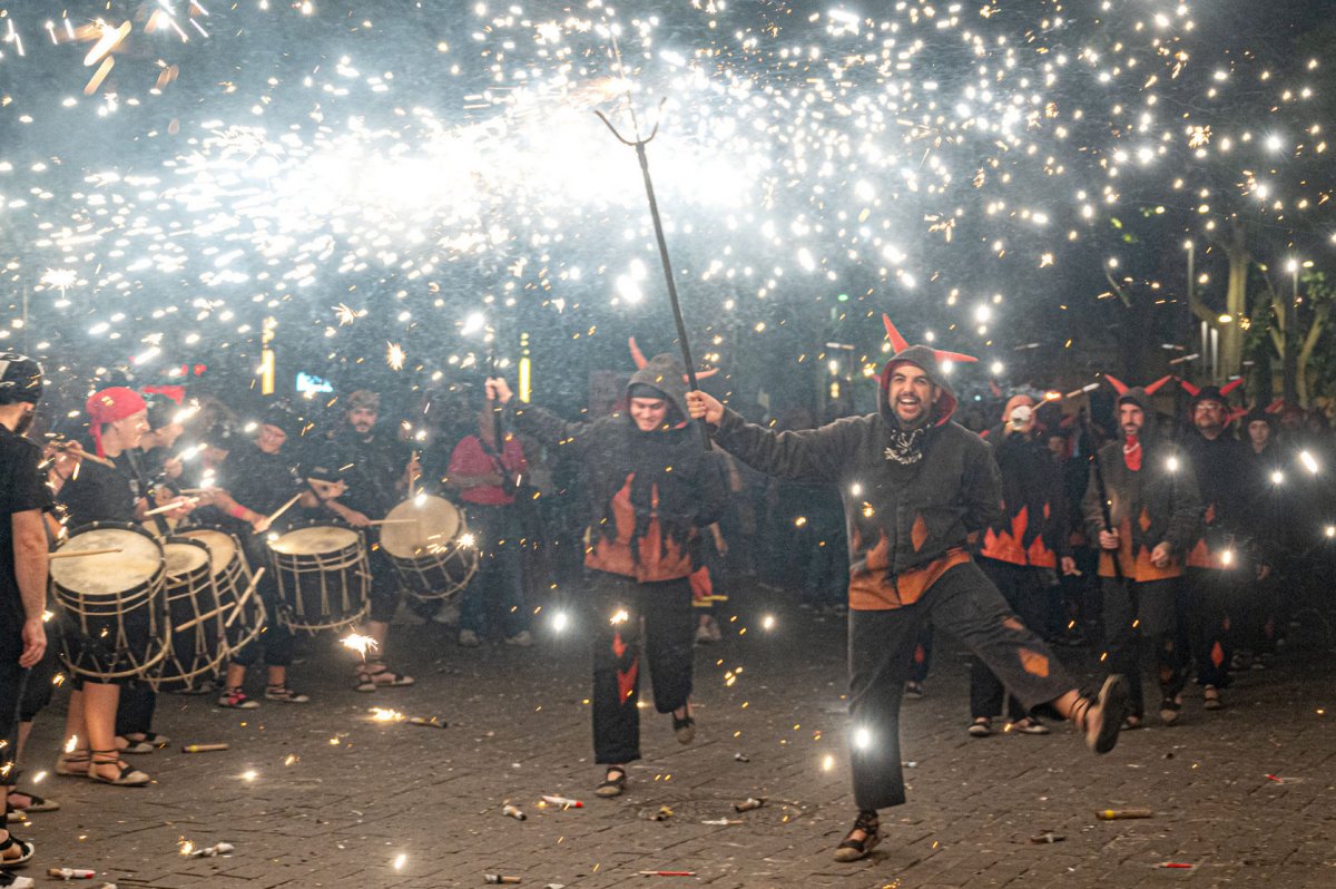 Un correfoc dels Diables de Granollers