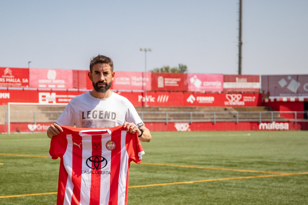 David Busquets, el passat divendres, a l'Estadi Hipòlit Planàs del Vic