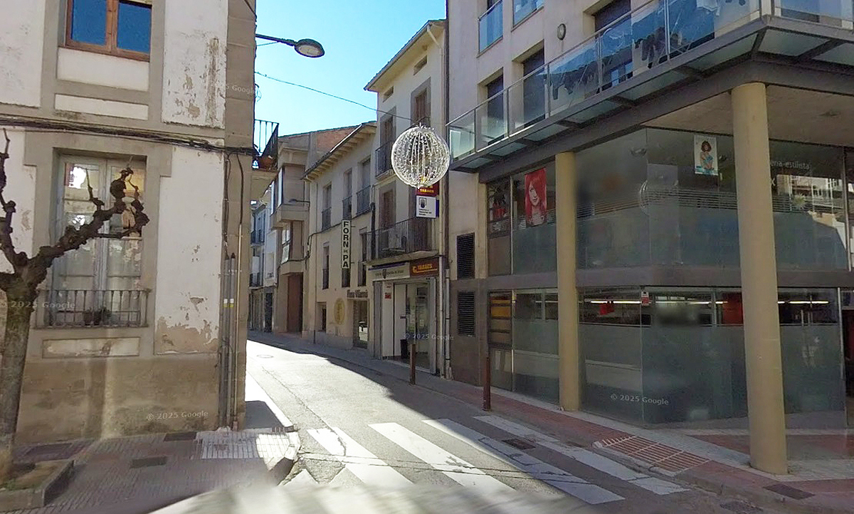 L'estanc del carrer Major de Prats, en una imatge d'arxiu