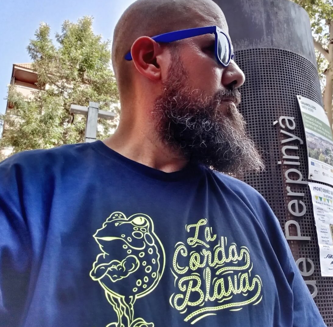 Jordi Sánchez amb la samarreta de La Corda Blava