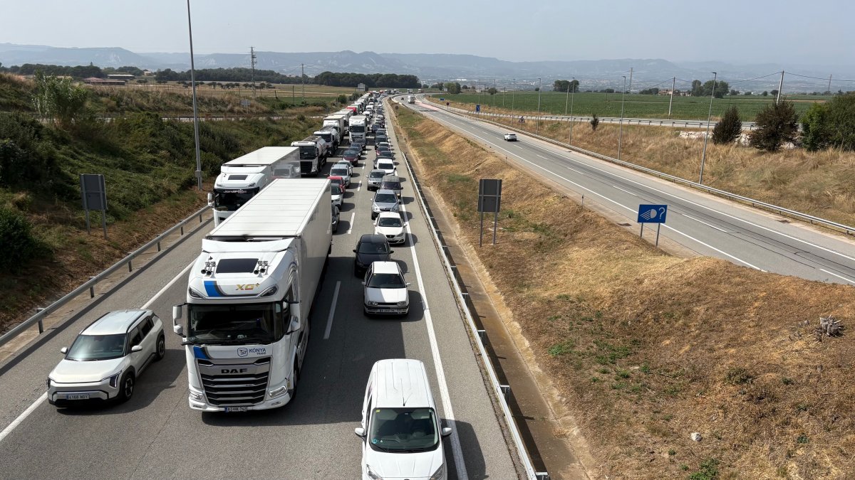 Cues a l'Eix Transversal, aquest dimarts al migdia