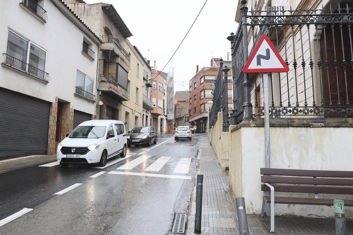 El tram urbà de la C-59 a Sant Feliu en una imatge d’arxiu