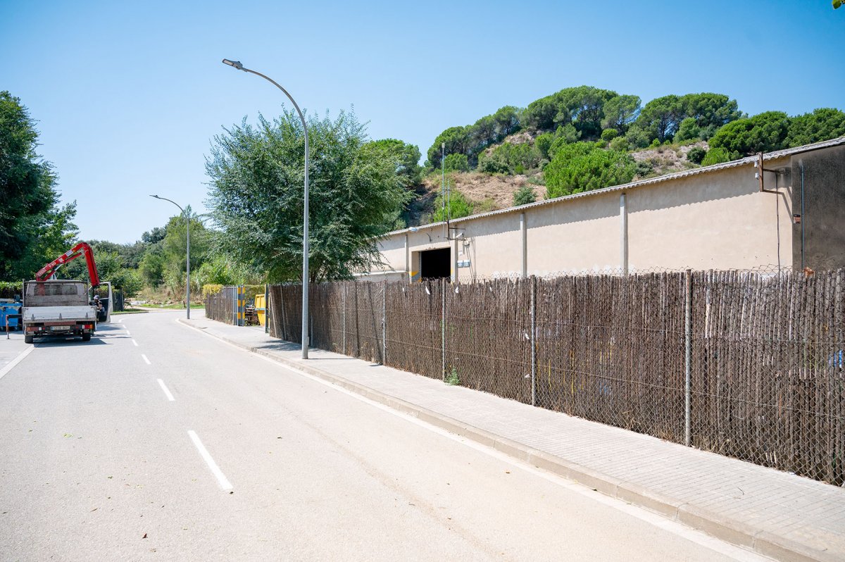 Zona del barri de les Roques on es construirà el nou tanatori de la Garriga