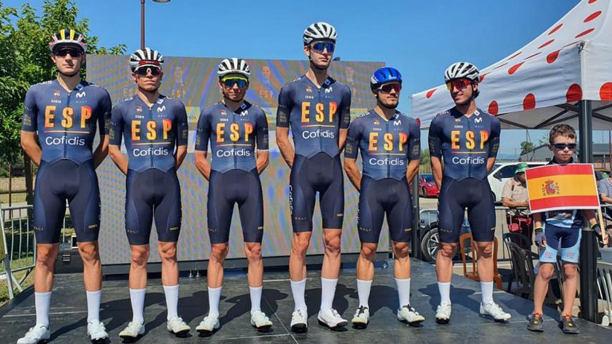 L'equip de la selecció espanyola al Tour de l'Avenir