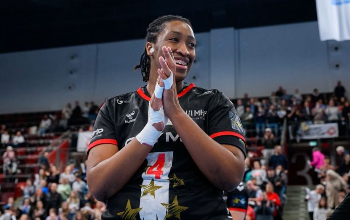 Kaba Gassama en un partit amb l'HB Ludwigsburg