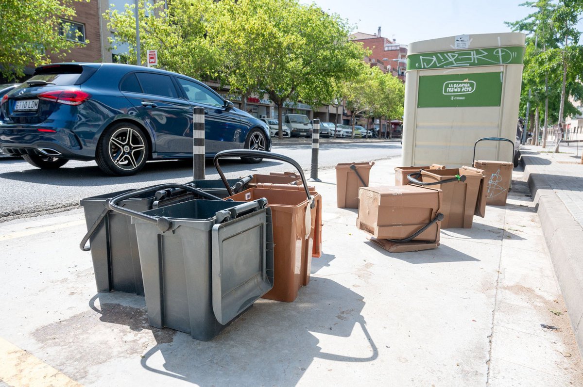 Contenidors del porta a porta a la Garriga
