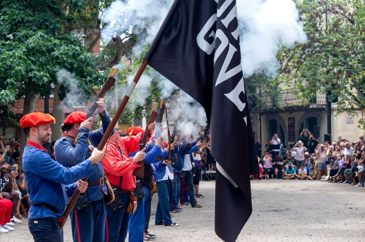 La colla de trabucaires en els Entremesos del 15 de l'any passat