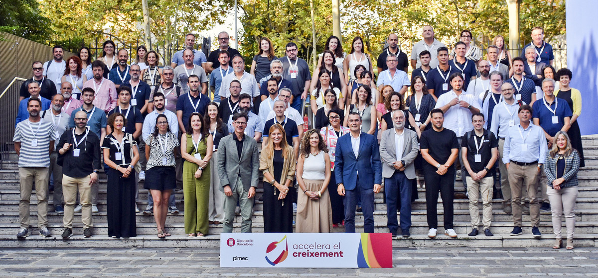Representants de les 50 empreses participants a la 14a edició d’“Accelera el creixement”, dimecres, a Barcelona