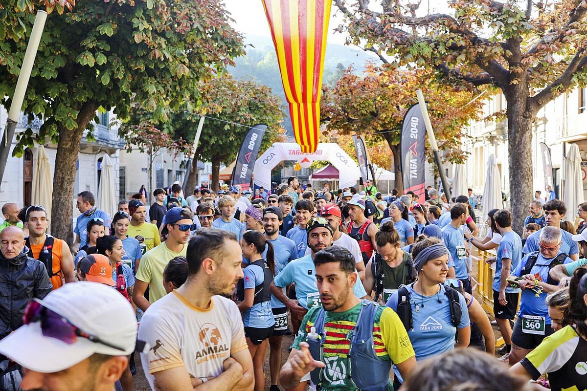La sortida de la cursa, dissabte al matí, al passeig de Sant Joan