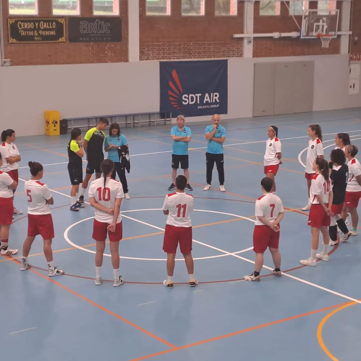 Un moment de l'entrenament