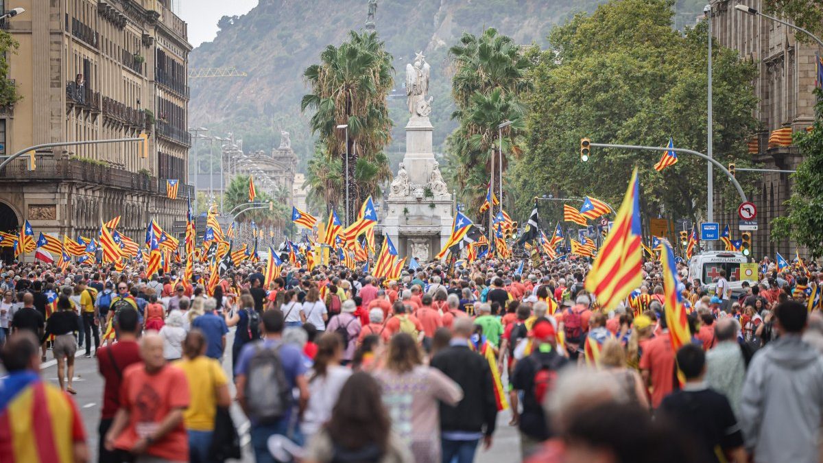 Manifestació per la Diada Nacional a Barcelona