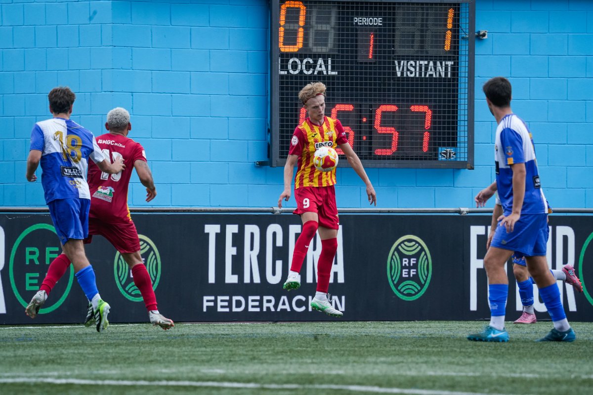 Arnau Camaño, autor de l'únic gol del partit