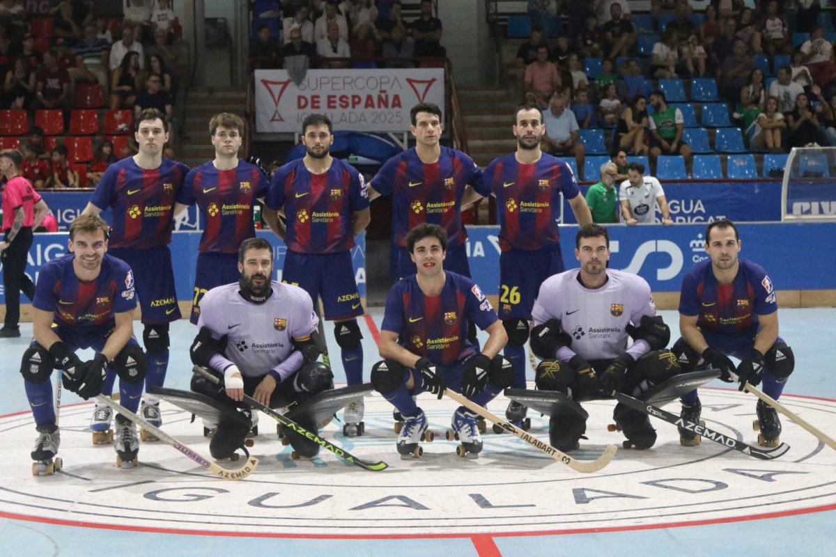 La plantilla del Barça que ha jugat la final contra l'Igualada