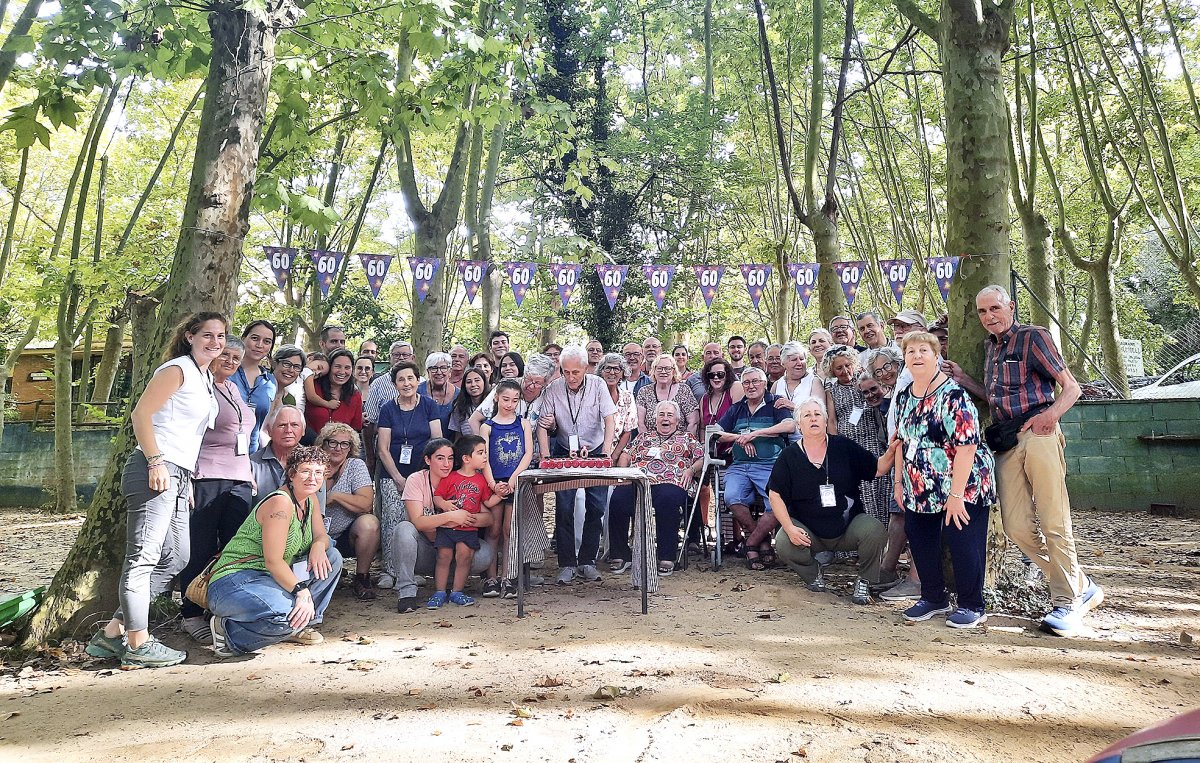 La família Cañellas Castañé al 60è aniversari de les trobades, diumenge a Vallgorguina