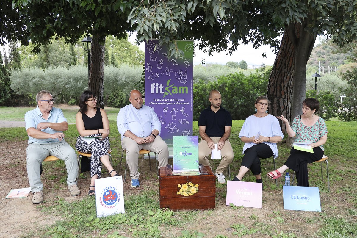 Pere Fontanet, Raquel Giralt, Pere Rodríguez, Imanol Martín, Marta Martí i Montse Homs a la presentació del Fitkam