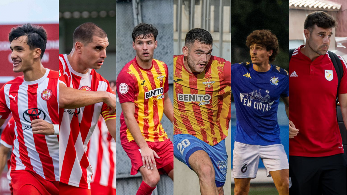 D'esquerra a dreta, els sis representants osonencs a la Selecció Catalana Amateur: Quer, Betrana, Generó, Roquet, Escarrabill i Ferrer