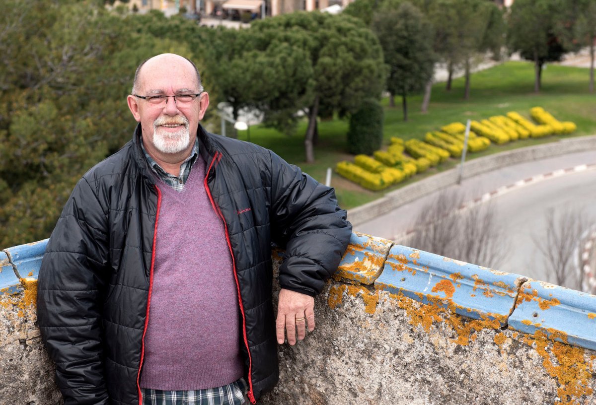 Josep Serra l'any 2017 a la torre de CAn Coll. L'Ajuntament la va comprar durant el seu mandat al consistori