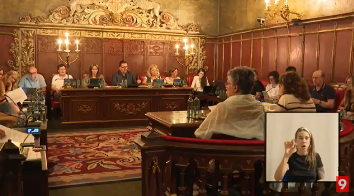 Un moment del ple de Vic d'aquest dilluns