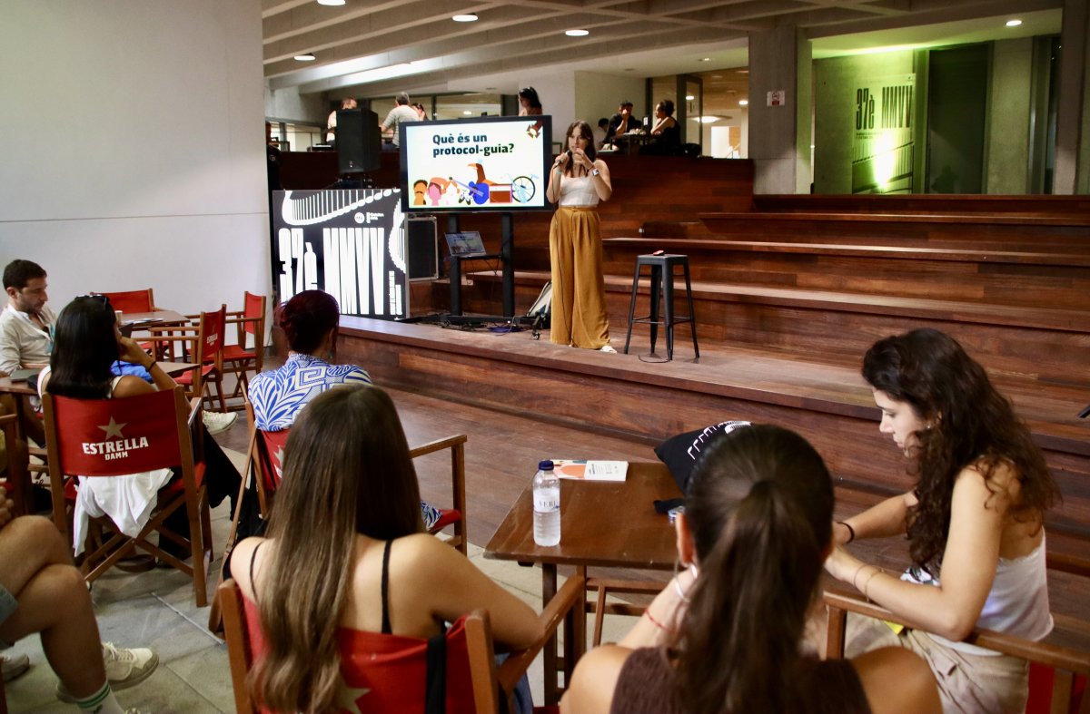 Presentació del protocol durant el MMVV