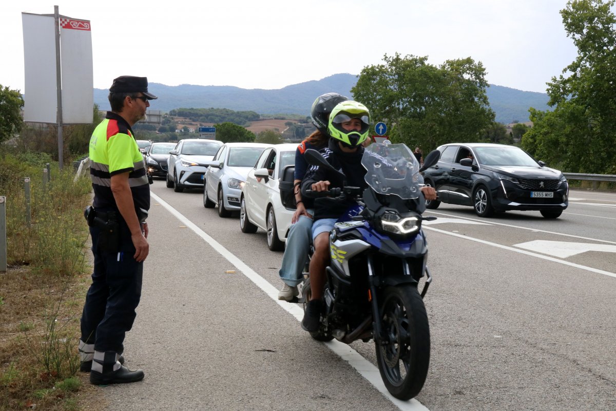 Un control dels Mossos en una imatge d’arxiu