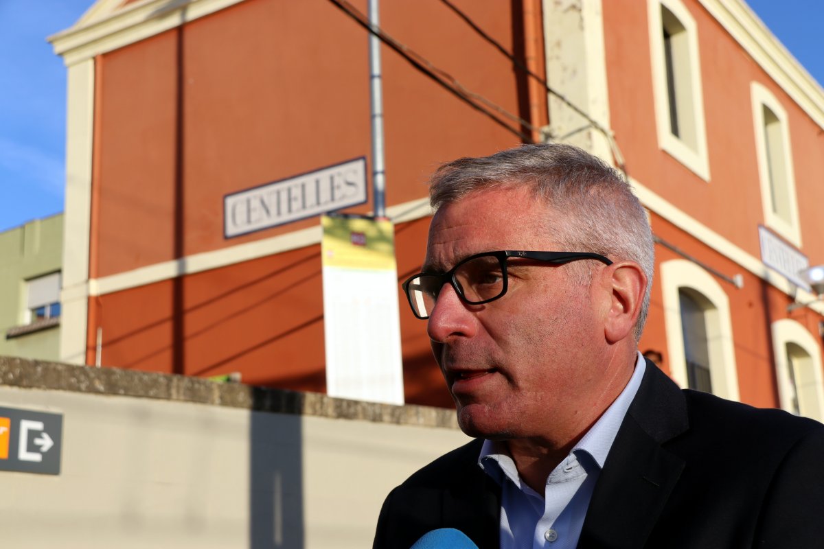 El portaveu de Renfe a Catalunya, Antonio Carmona, aquest dimarts a Centelles