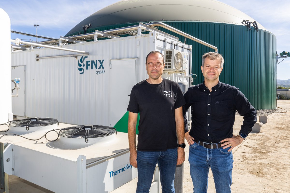 Josep Maria Freixa, de Maians, i Jaume Suriol, director d'operacions de Cycle 0