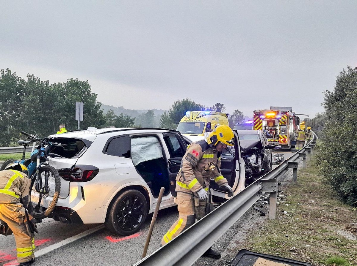 L’accident de dimecres, a la sortida de Torelló
