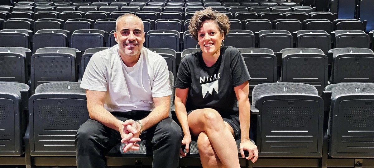 Jordi Batriu i Maria Faura, a la platea del teatre