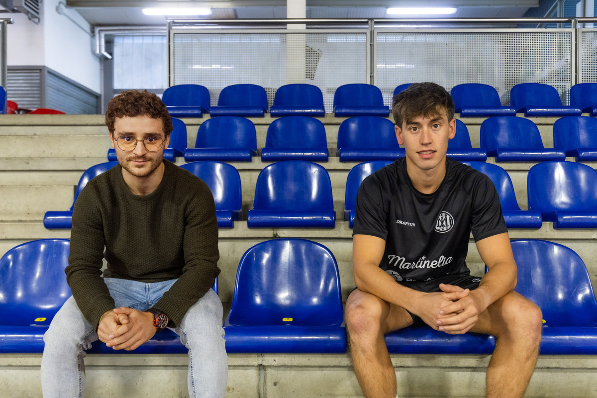 Arnau Parcerisas, del Vic Hoquei Club, i Roger Codinach, capità del Patí Manlleu, ja tenen ganes de començar la lliga