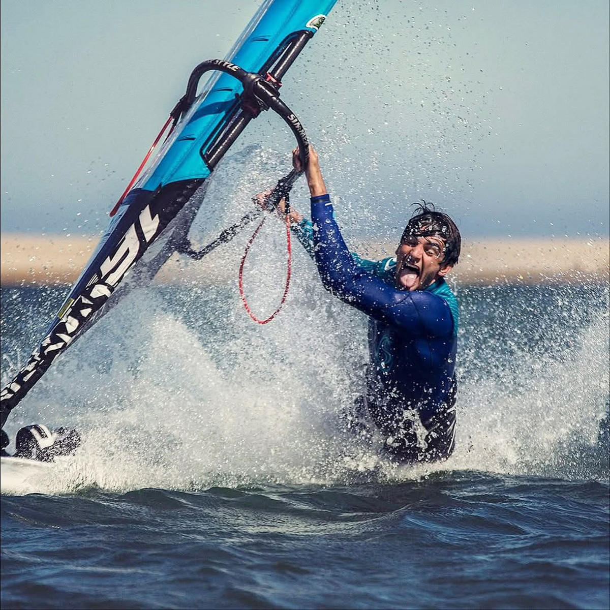 Marc Paré, en una de les imatges espectaculars que ha ofert competint aquesta temporada