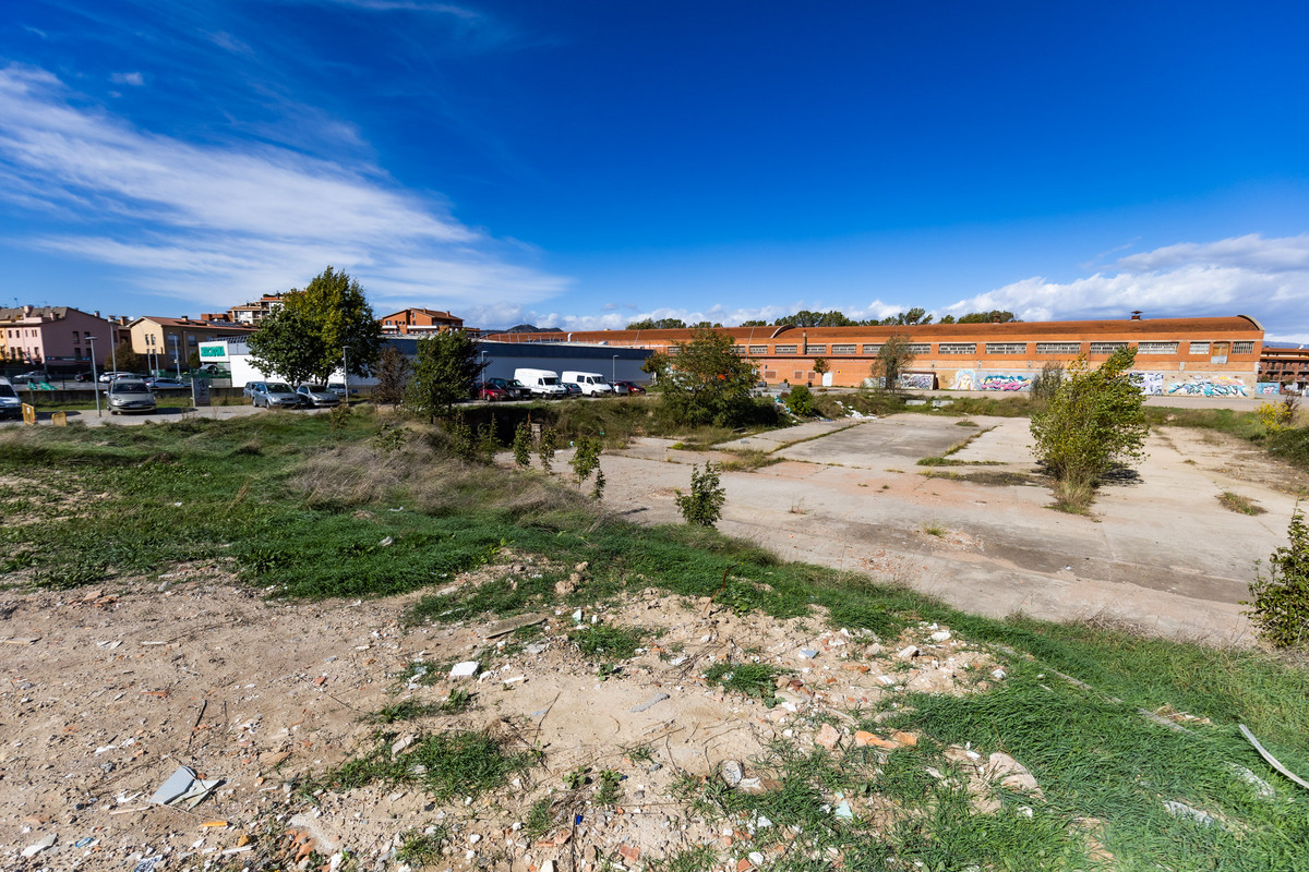 Vista de la zona del barri de Santa Anna on es preveu l’habitatge cooperatiu