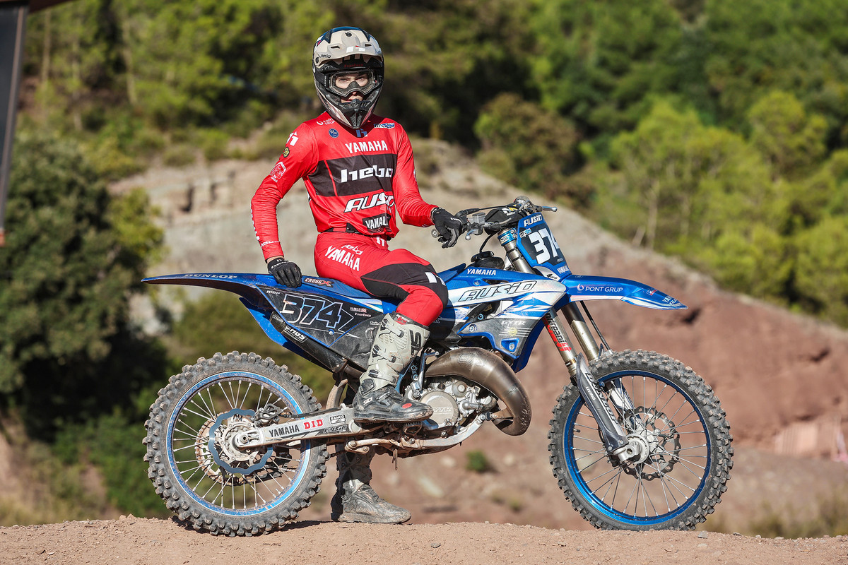 Oleguer Riba, aquest dimarts al Circuit Verd de Moià, on va realitzar una de les sessions d’entrenament setmanals